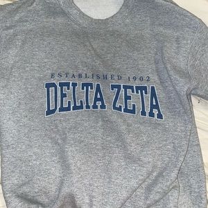 Delta zeta sorority crew neck